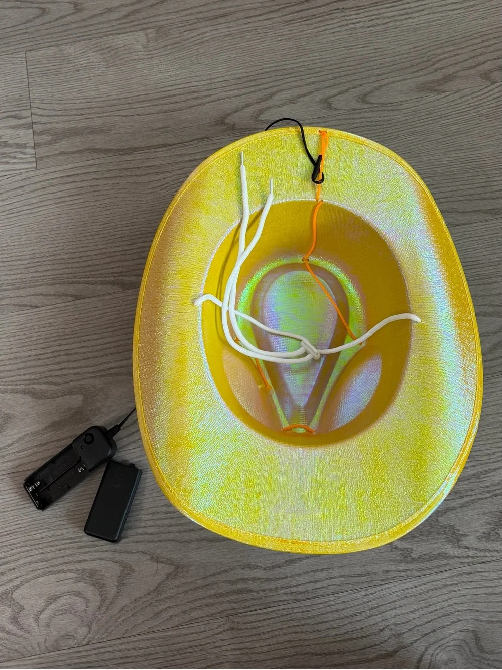 Yellow Light-Up Cowboy Hat - LED Party Hat